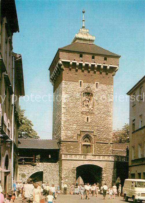 Krakow Krakau Brama Florianska Tor XIV Jhdt.