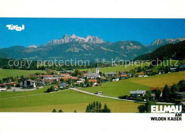 Ellmau Tirol Panorama Blick gegen Loferer und Leogan