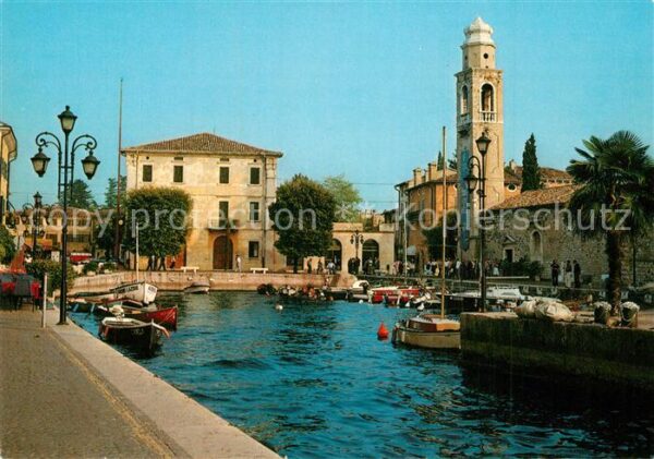 Lazise Lago di Garda Uferpartie am Hafen Gardasee