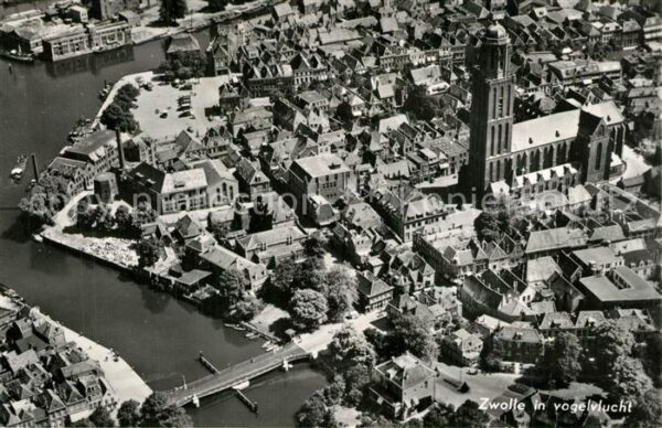 Zwolle Overijssel in vogelvlucht
