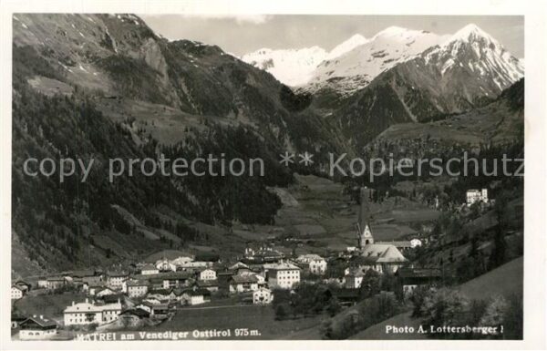 Matrei Osttirol Panorama Blick zur Venedigergruppe
