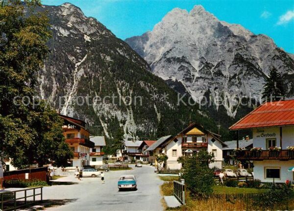 Waidach Leutasch Panorama Blick gegen Öfelekopf Wetterst