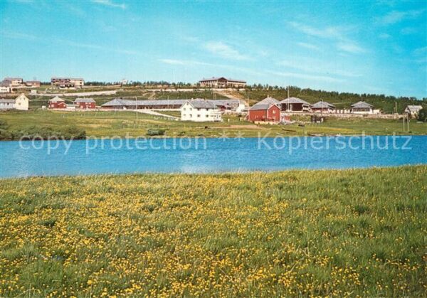 Kautokeino View of the village with the river