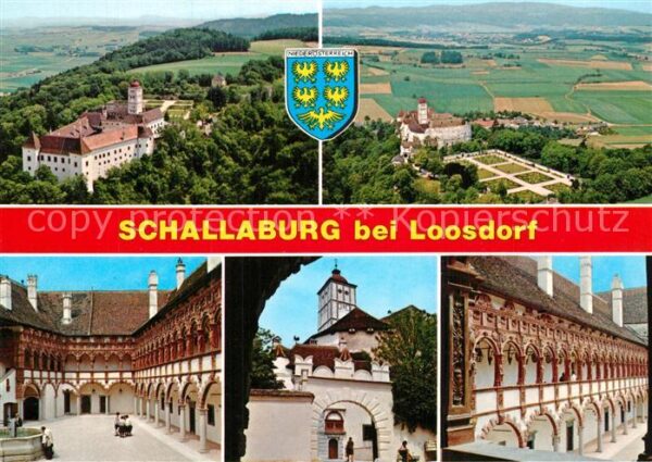 Schallaburg Loosdorf Renaissanceschloss Fliegeraufnahme Inne
