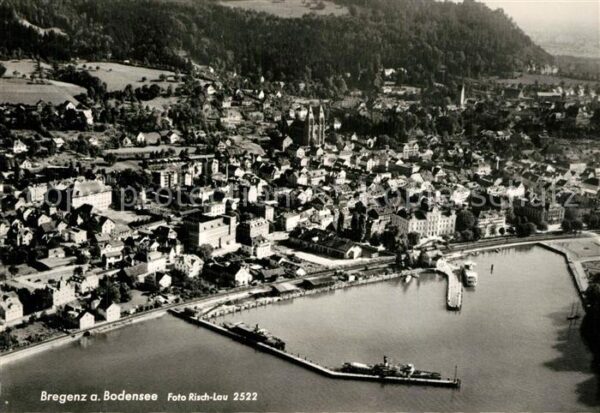 Bregenz Vorarlberg Hafen Bodensee Fliegeraufnahme