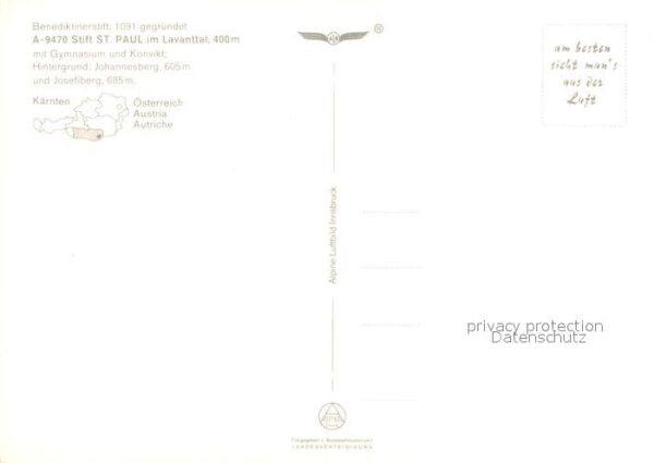 St Paul Lavanttal Benediktinerstift Fliegeraufnahme – Bild 2