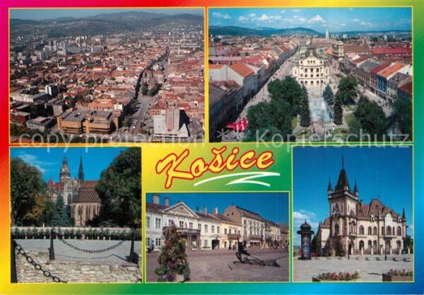 Kassa Kosice Kaschau Slovakia Stadtpanorama Innenstadt Kirche Palast