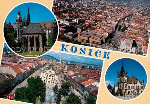 Kassa Kosice Kaschau Slovakia Dom Stadtpanorama Palast