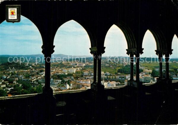 Leiria Claustro do Castelo vista parcial da ci