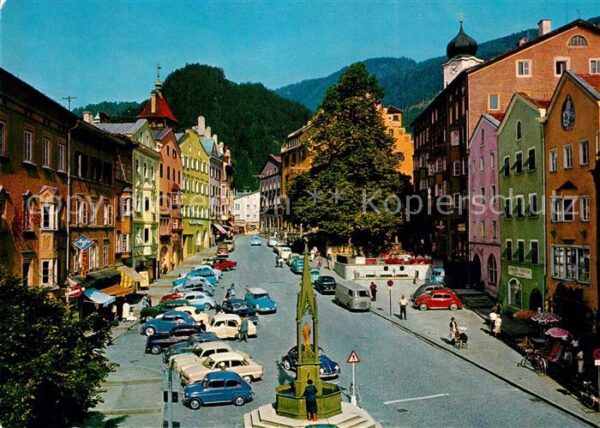 Kufstein Tirol Unterer Stadtplatz Brunnen