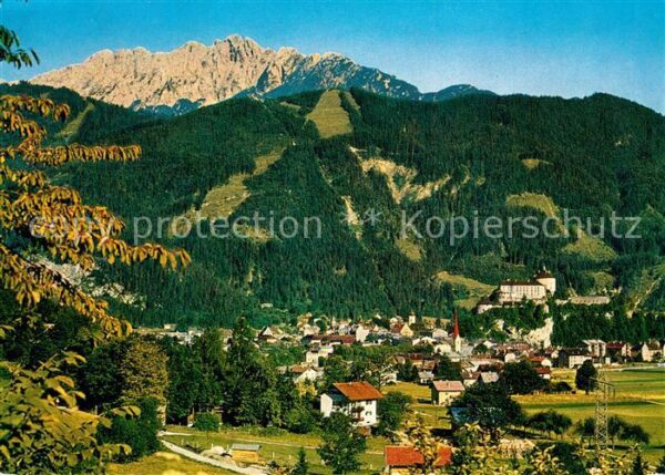 Kufstein Tirol Panorama mit Feste Geroldseck und Wilde