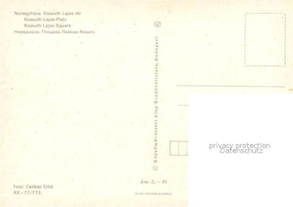 Nyiregyhaza Kossuth Lajos ter Platz Denkmal – Bild 2