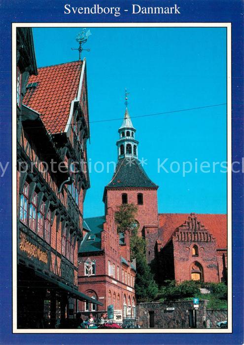 Svendborg Altstadt Motiv mit Kirche