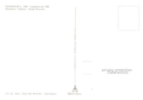 Courmayeur Campanile del 1392 Panoramica Dolonne s – Bild 2