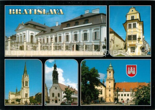 Bratislava Pressburg Pozsony Palast Rokokohaus Kirche Altes Rathaus