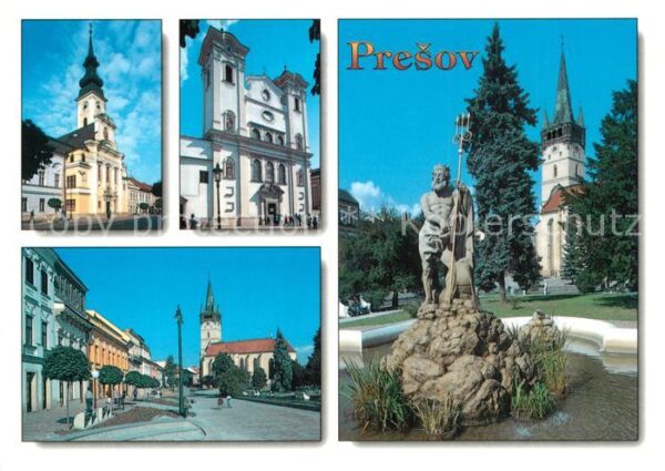 Presov Eperjes Kathedrale Kirche Brunnen Platz