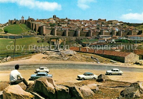 Avila Espana Vista parcial de la ciudad amurallada