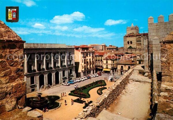Avila Espana La Catedral vista desde las murallas