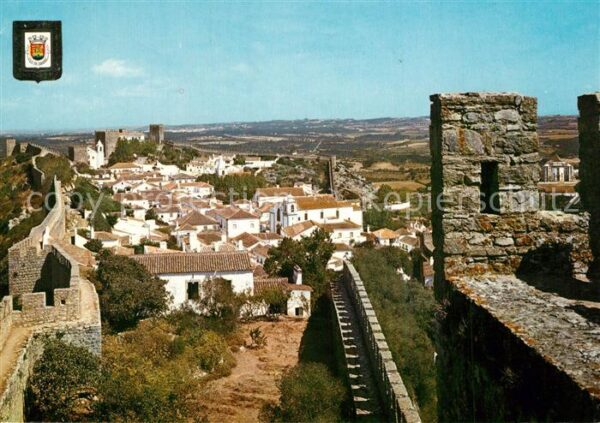 Obidos Vista parcial Stadtmauer