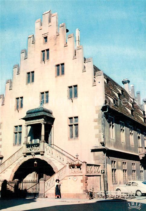Selestat Bas Rhin Elsass Salle Sainte Barbe avec nid de cigognes