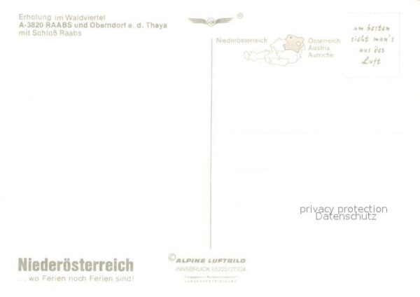 Raabs Thaya mit Schloss Fliegeraufnahme – Bild 2