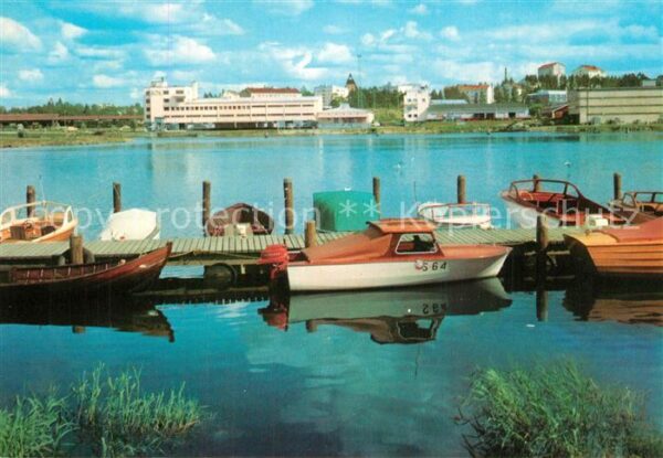 Joensuu Uferpartie am Hafen Bootsanleger