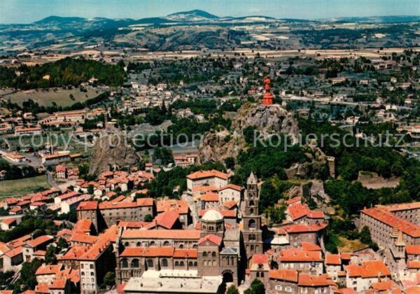 Le Puy-en-Velay Cathedrale Rocher Corneille Statue colo