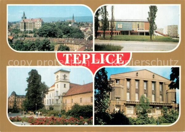 Teplice Stadtpanorama Gebäude Innenstadt