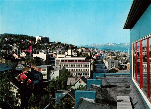Tromsoe View with Maritime School on the height