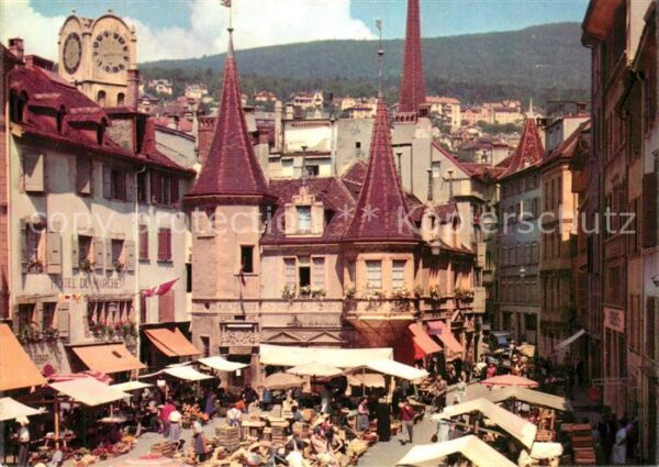 Neuchatel NE La Perle du Jura Suisse Place du Marché