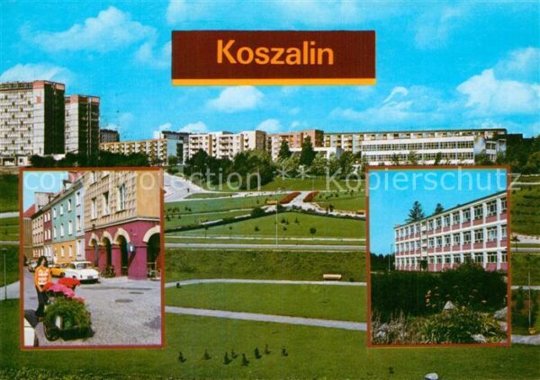 Koszalin Koeslin Pommern Teilansichten Innenstadt Wohnsiedlung