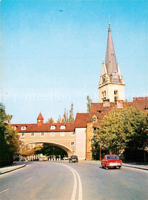 Ljubljana Laibach Hauptstrasse Kirchturm