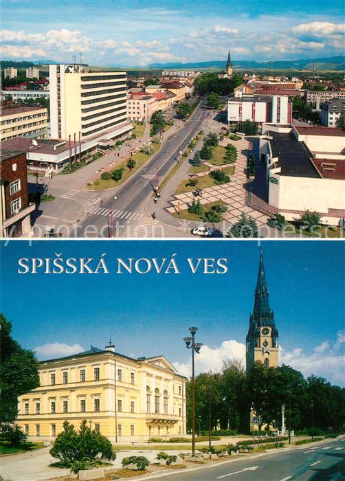 Spisska Nova Ves Panorama Stadtzentrum Kirche