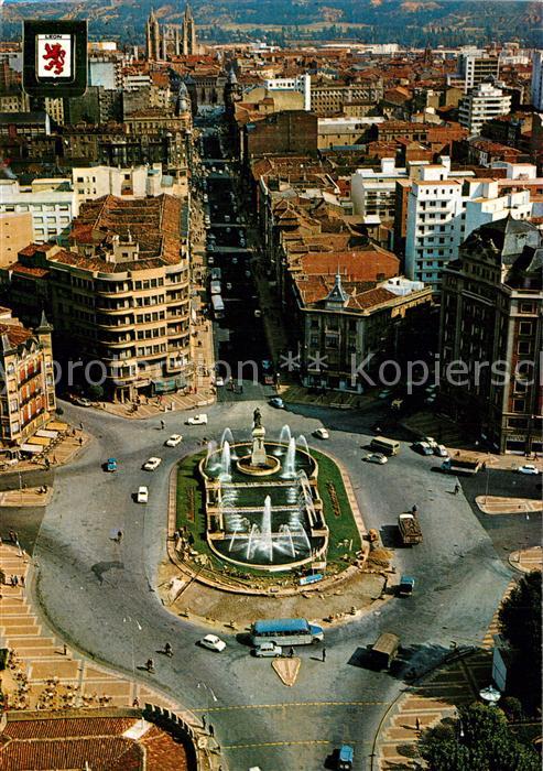 Leon Castilla y Leon Centro Plaza vista aérea