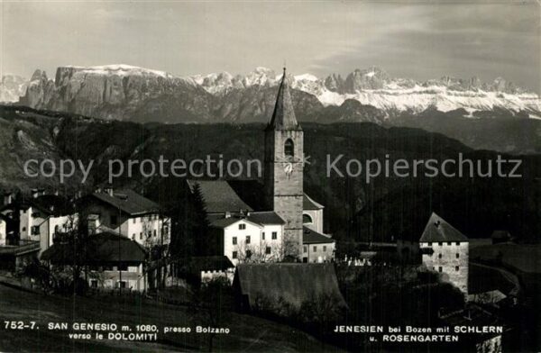 San Genesio Bozen verso le Dolomiti