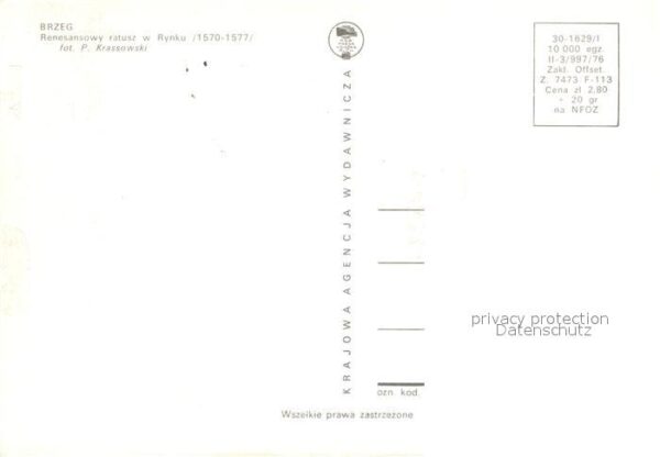 Brieg Brzeg Schlesien Rathaus – Bild 2