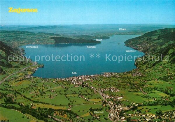 Zugersee Fliegeraufnahme
