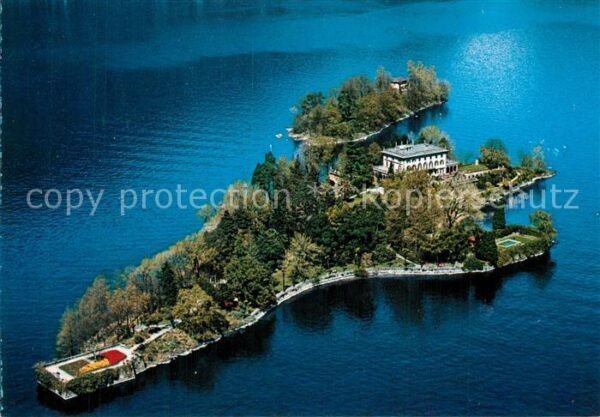 Isole di Brissago Fliegeraufnahme Lago Maggiore