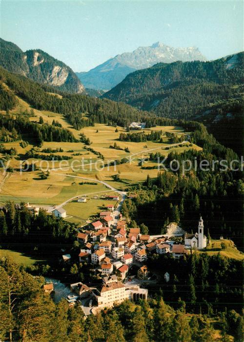 Tiefencastel mit Julierstrasse Piz Arblatsch und Piz