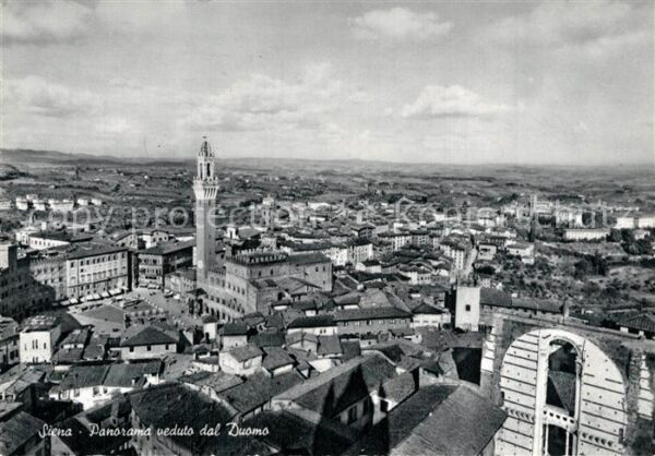 Siena General view seen from the Cathedral
