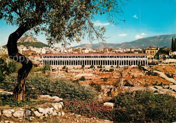 Athen Griechenland Die Säulenhalle von Attaios