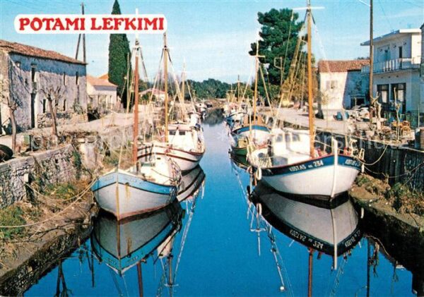 Corfu Korfu Bootshafen von Lefkimi