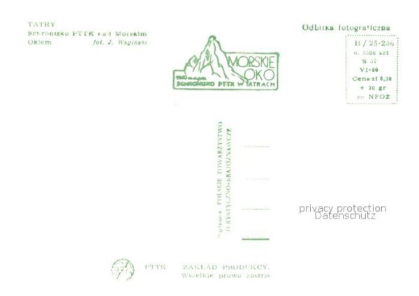 Tatry Vysoke Gebirge Schronisko PTTK nad Morskim – Bild 2