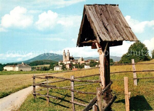 Maria Saal Kaernten Panorama Wegekreuz