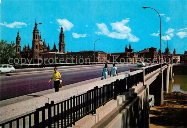 Zaragoza Saragossa Espana Puente de Santiago