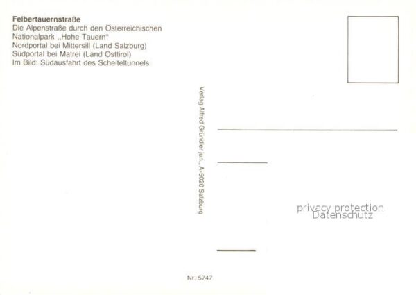 Felbertauernstrasse Südausfahrt des Scheiteltunnels Matreie – Bild 2