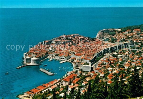 Dubrovnik Ragusa Fliegeraufnahme