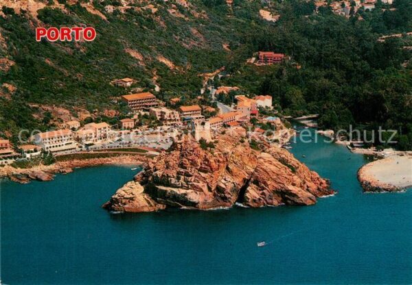 Porto Corse Le hameau du pont et la marine Vue aeri