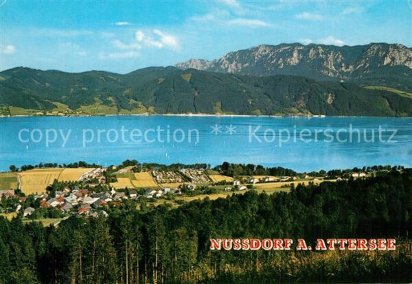 Nussdorf Attersee Panorama Campingplätze Wiesinger Graus