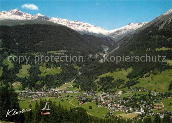 Klosters Dorf mit Madrisa und Schlappintal
